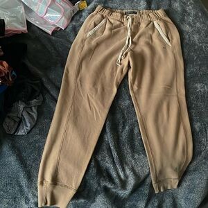 Tan sweatpants